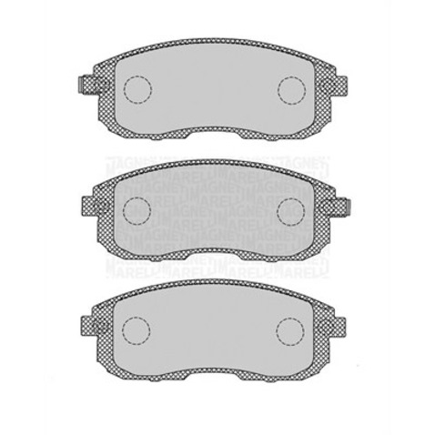 Klocki hamulcowe - komplet MAGNETI MARELLI 363916060695