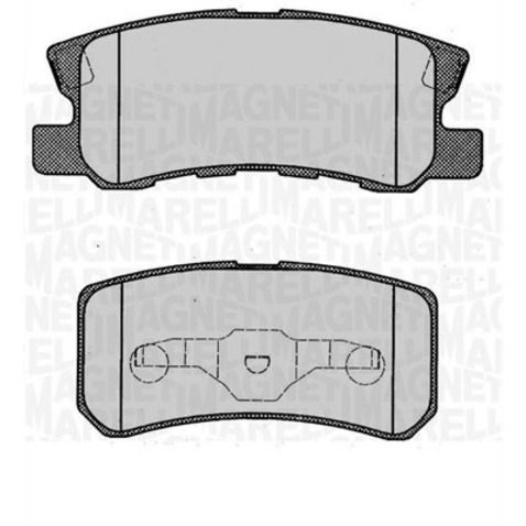 Klocki hamulcowe - komplet MAGNETI MARELLI 363916060340