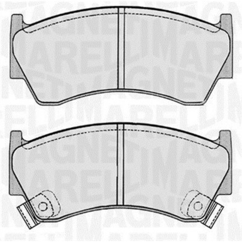 Klocki hamulcowe - komplet MAGNETI MARELLI 363916060343