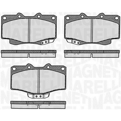 Klocki hamulcowe - komplet MAGNETI MARELLI 363916060401