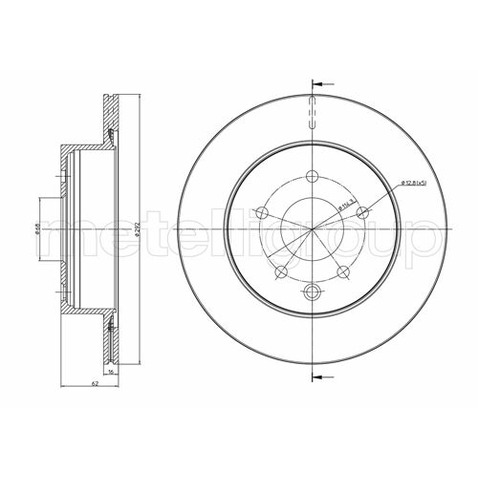 METELLI Tarcza hamulcowa 23-0797C