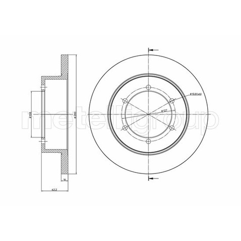 METELLI Tarcza hamulcowa 23-1109C