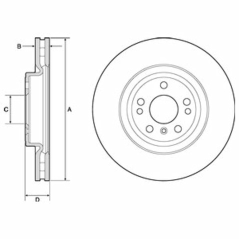 Delphi Tarcza hamulcowa BG9148C