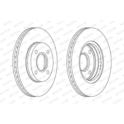 FERODO (FEDERAL-MOGUL) Tarcza hamulcowa (FEDERAL-MOGUL) DDF1072