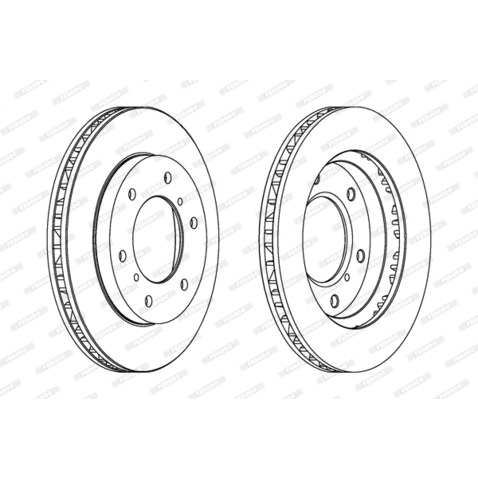 Tarcza hamulcowa FERODO DDF1384