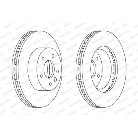 Tarcza hamulcowa FERODO DDF1625