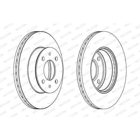 Tarcza hamulcowa FERODO DDF1632