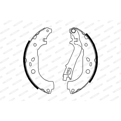 FERODO (FEDERAL-MOGUL) Zestaw szczęk hamulcowych (FEDERAL-MOGUL) FSB676