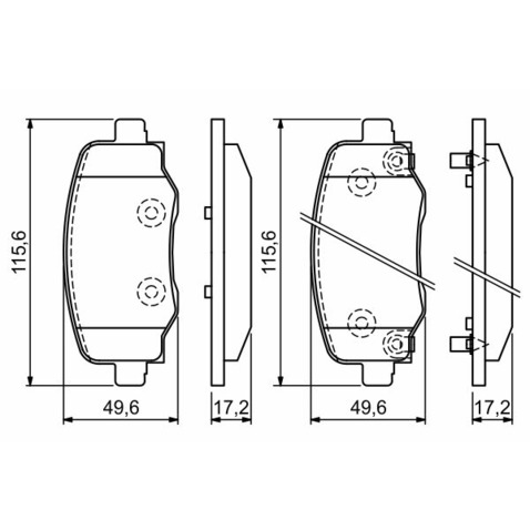 Bosch Zestaw klocków hamulcowych hamulce tarczowe 0 986 494 930