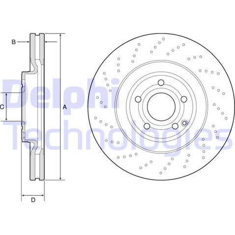 Tarcza hamulcowa DELPHI BG9192C