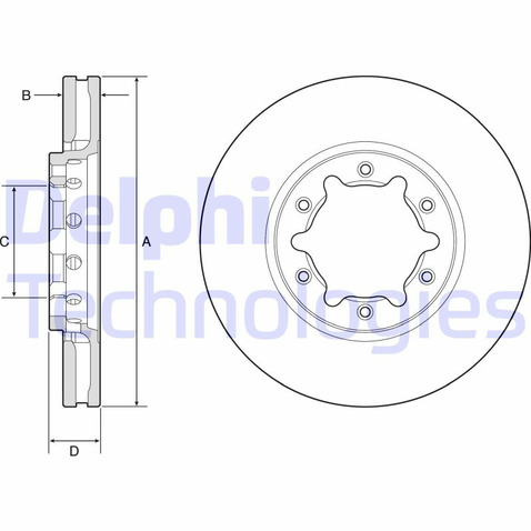 Delphi Tarcza hamulcowa BG9179