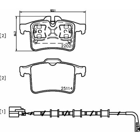 Klocki hamulcowe - komplet BREMBO P 36 034