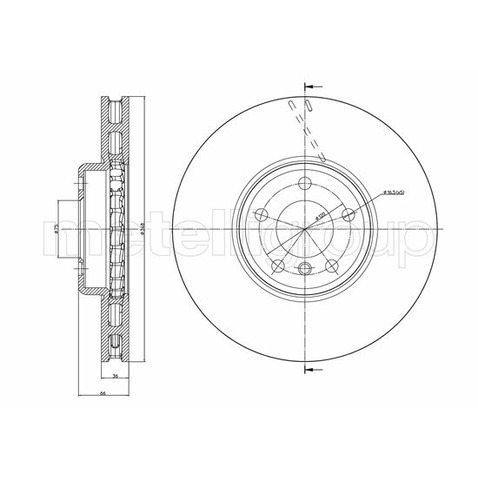 CIFAM Tarcza hamulcowa 800-1328C