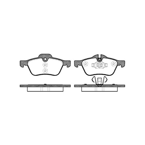 RoadHouse Zestaw klocków hamulcowych, hamulce tarczowe 2864.00