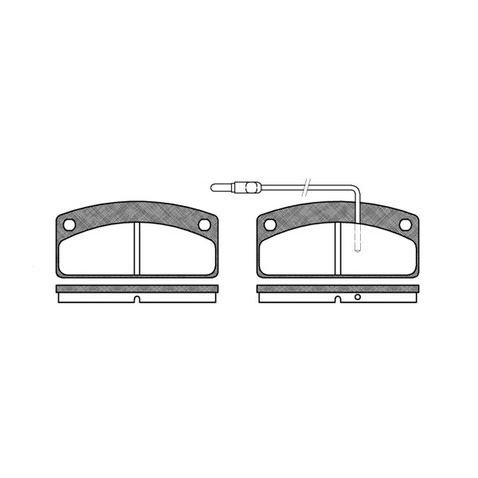 RoadHouse Zestaw klocków hamulcowych, hamulce tarczowe 2725.02