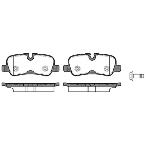 RoadHouse Zestaw klocków hamulcowych, hamulce tarczowe 21159.10