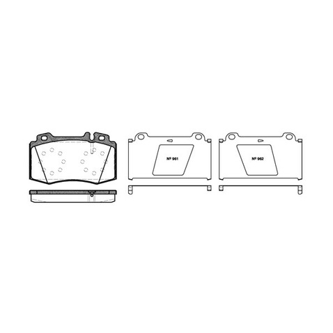 RoadHouse Zestaw klocków hamulcowych, hamulce tarczowe 2769.00