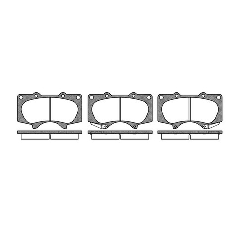RoadHouse Zestaw klocków hamulcowych, hamulce tarczowe 2988.00