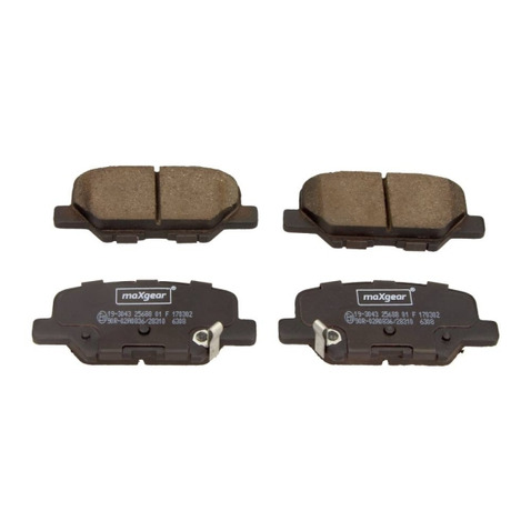 MaxGear Zestaw klocków hamulcowych, hamulce tarczowe 19-3043