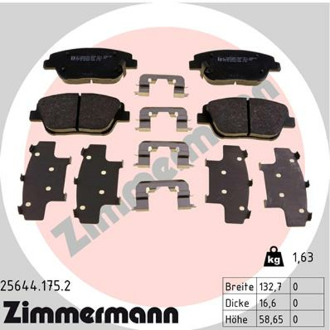Klocki hamulcowe - komplet ZIMMERMANN 25644.175.2