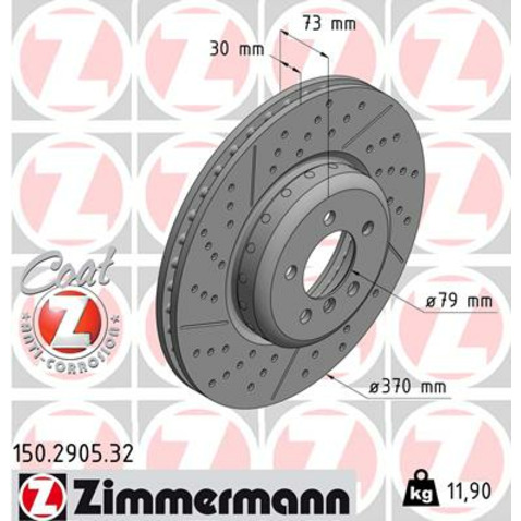 Zimmermann Tarcza hamulcowa 150.2905.32