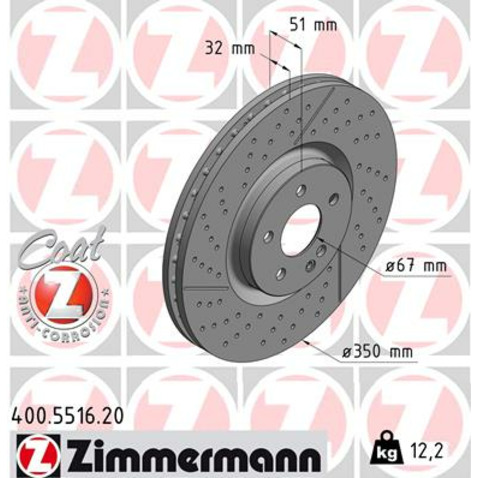 Zimmermann Tarcza hamulcowa 400.5516.20
