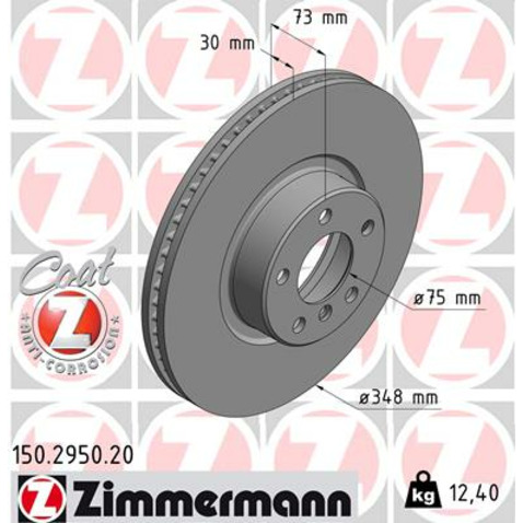 Zimmermann Tarcza hamulcowa 150.2950.20
