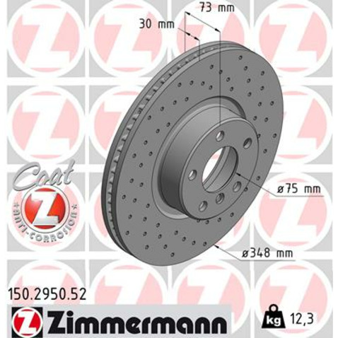 Zimmermann Tarcza hamulcowa 150.2950.52