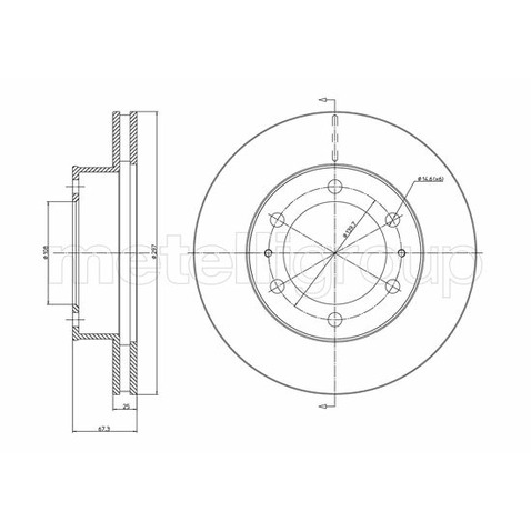 METELLI Tarcza hamulcowa 23-1077C