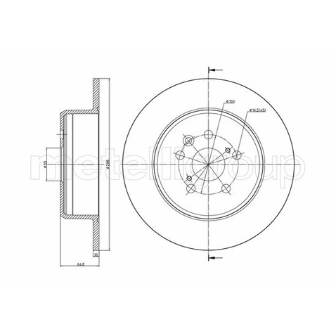 METELLI Tarcza hamulcowa 23-0971C