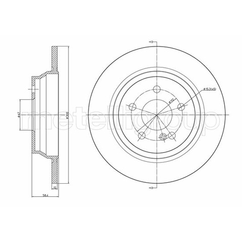METELLI Tarcza hamulcowa 23-1146C