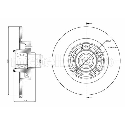 METELLI Tarcza hamulcowa 23-1232