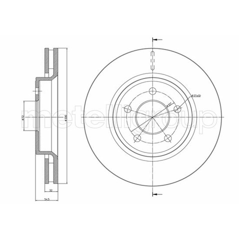 METELLI Tarcza hamulcowa 23-1568C