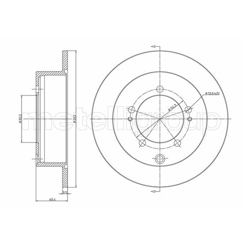 METELLI Tarcza hamulcowa 23-1120C