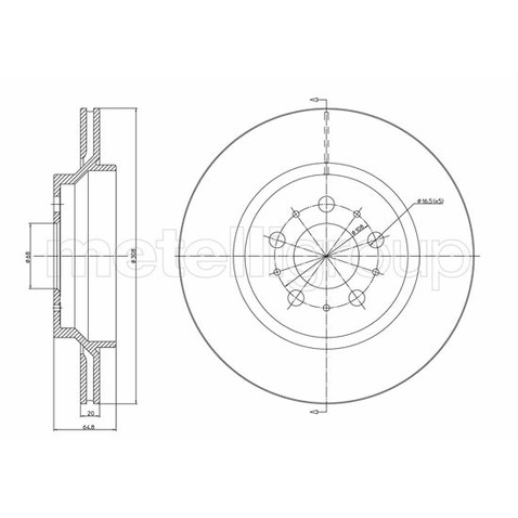 METELLI Tarcza hamulcowa 23-1133C
