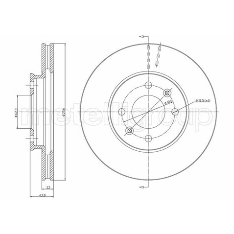 METELLI Tarcza hamulcowa 23-1479C