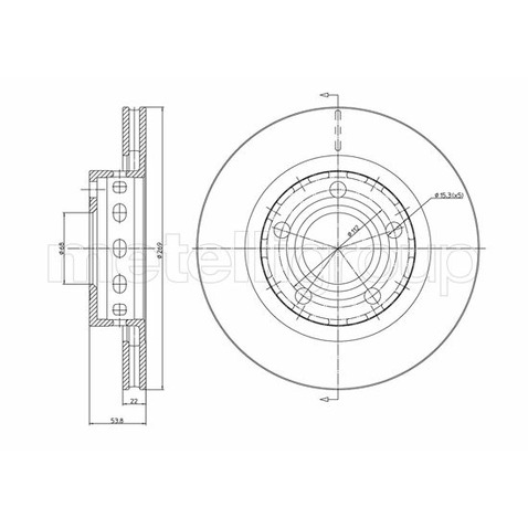 METELLI Tarcza hamulcowa 23-1517C