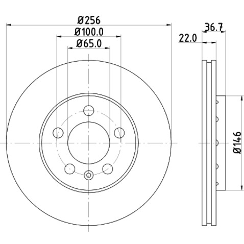 HELLA PAGID Tarcza hamulcowa PAGID 8DD355105-361