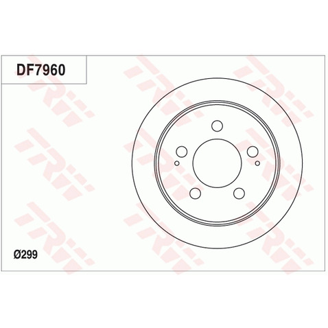 TRW Tarcza hamulcowa DF7960 DF7960