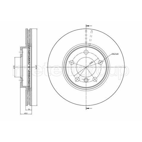 METELLI Tarcza hamulcowa 23-1380C