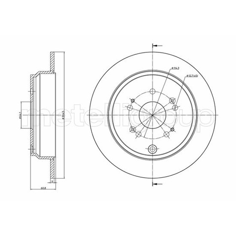 METELLI Tarcza hamulcowa 23-1135C