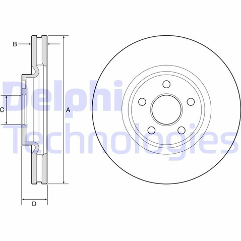 Tarcza hamulcowa DELPHI BG9203C