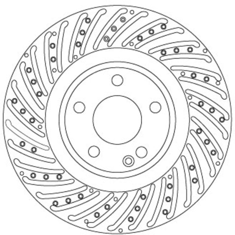 Tarcza hamulcowa TRW DF6633S