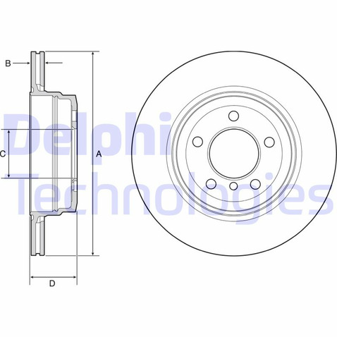 Tarcza hamulcowa DELPHI BG4937C