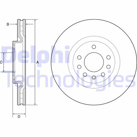 Tarcza hamulcowa DELPHI BG4944C
