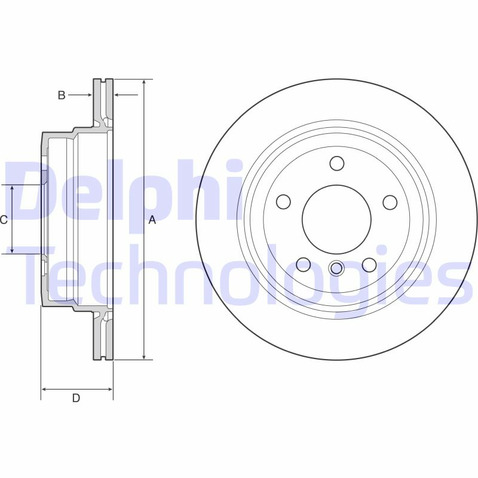 Tarcza hamulcowa DELPHI BG4946C