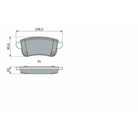 Klocki hamulcowe - komplet BOSCH 0 986 494 978