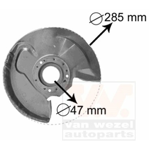 Osłona tarczy hamulcowej VAN WEZEL 3758372
