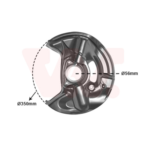 Osłona tarczy hamulcowej VAN WEZEL 3029371  w 24 h. Do 100 dni na zwrot. 100 tys. Klientów.