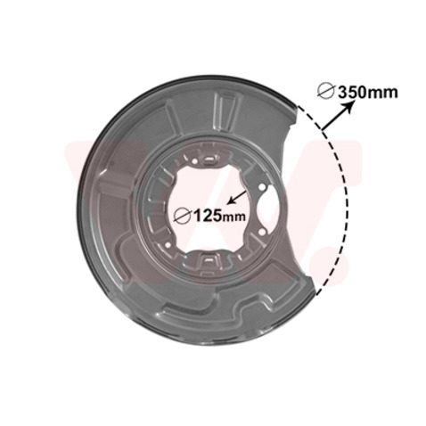 Osłona tarczy hamulcowej VAN WEZEL 3041374